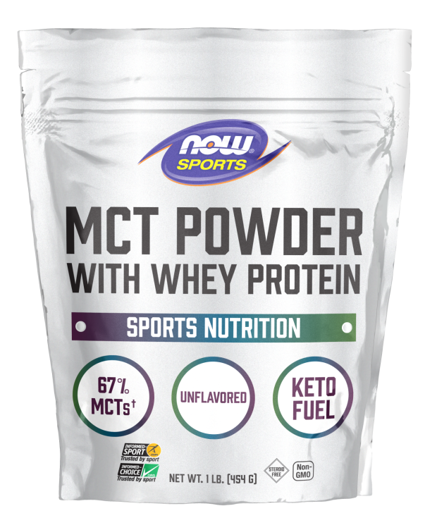 NOW - MCT POWDER WITH WHEY PROTEIN 1 LB