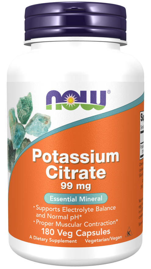 NOW - POTASSIUM CITRATE CAPS 180 CAPS