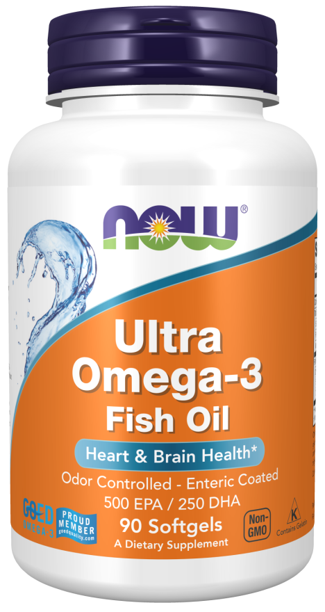 NOW - ULTRA OMEGA 3 FISH OIL 90 SGELS