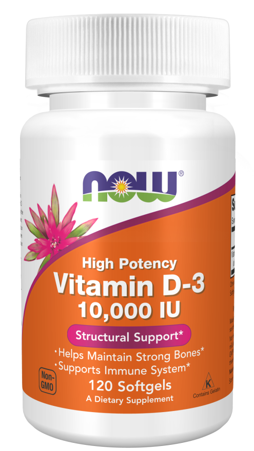 NOW - Vit D-3 / K2 1000 IU/45 MCG 120 VCAPS