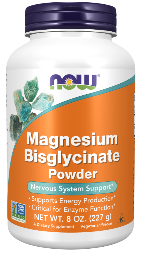 NOW - MAGNESIUM BISGLYCINATE POWDER  8 OZ
